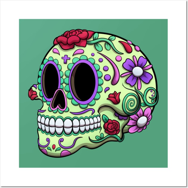 Calavera Wall Art by TheMaskedTooner